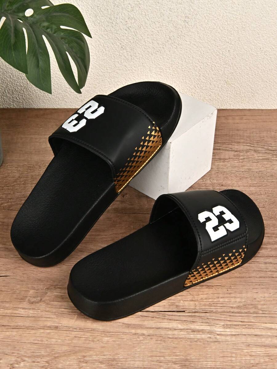 23 Thick Sole Slippers, Casual Home Wear Sandals For Teenagers, Summer Beach Non-Slip Flip Flops