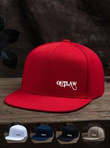 1 Stück Herren Outlaw Grafik Outdoor Lässig Waschbare Verstellbare Hip-Hop Baseballkappe, geeignet für den täglichen Gebrauch