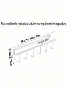 1pc Wall-Mounted Hat Holder Rack With 6 Hooks, Iron Storage Organizer - Portable Over-The-Door Hanger, Suitable For Baseball Caps, Golf Caps Etc. - Multi-Purpose Wardrobe Cabinet Storage Box, Fits All Types And Sizes Of Hats, Great For Closets And Dorm Rooms, Hat Rack Organizer