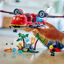 LEGO 60413 Bloques de construcción educativos de la serie City Fire Aircraft para niños y niñas, juguetes y regalos