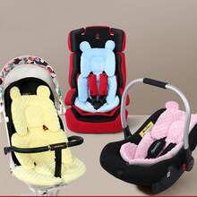 Soporte de cabeza y Body reversible 3 en 1 para asiento de coche de recién nacido e infante, inserto extra suave y transpirable para asiento de coche de bebé, cojín y almohada para niños y niñas, apto para cochecito, saltarina y columpio - Multicolor - Ver 5