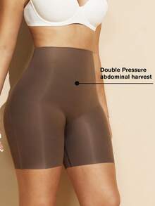 1pc Women Slimming Waist Seamless Butt Lift Shapewear Padded Dress Enhancer Body Shaper, Christmas Dress Undergarment Tummy Control Flat Belly Sheath Pants Underwear Shorts Lingerie Briefs Waist Trainer Buttocks Padding Fake Pad Hip Shaper - Brown - View 5