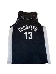 Men's Adult Sports Set T-Shirt With Basketball Shorts - Black and White - View 2
