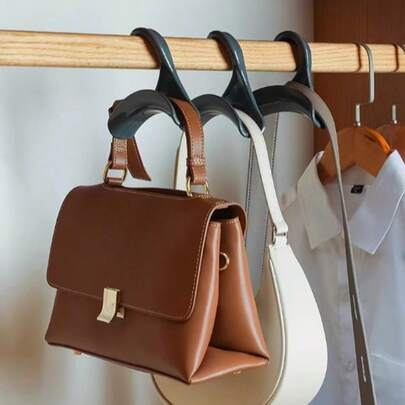 10 pezzi di ganci portafoglio in acrilico, ganci per borse, tote, zaini, organizzatore per armadio, rastrelliera multifunzionale per appendere