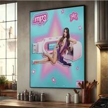 1 件可选框架海报墙艺术流行歌手 Emilia Mernes Mp3 高品质印刷品和海报复古房间家庭酒吧咖啡厅装饰美学艺术壁画，带框架的墙壁艺术 - 彩色 - 查看 31