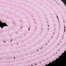 6/8/10mm Light Pink Round Glass Loose Beads, For Jewelry Making DIY Bracelets, Necklaces - Type - View 3