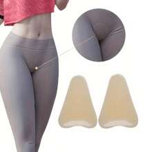 4pcs Women's Silicone Anti-Exposure And Embarrassment Yoga Pants Tennis Clothes Private Protection Stickers Self-Adhesive(1/2/4pcs)