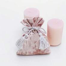 5 个天鹅绒袋，带流苏和蝴蝶结，珠宝包装，婚礼糖果礼品袋，周年纪念派对礼物收纳袋，生日乔迁促销礼物，多种颜色可选（14*10 厘米扁平尺寸） - 彩色 - 查看 13