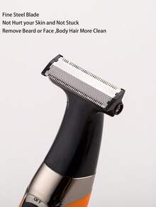 Kemei KM-1910 Eletric Shaver For Beard Styling Trimmer Fast Hair Remover Low Noise Smooth Touch Skin Shaver Face Care Body Shaving Machine Painless Remover Waterproof With 1 Set Extra Blade - 橘色 - 查看 7