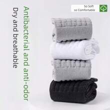 5 Toe Socks, Unisex, Spring/Summer Breathable Mid-Calf Sports Socks, Odor-Resistant & Shock-Absorbing, Massage Bottom, Split Toe Design