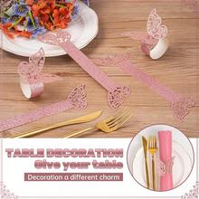 20 chiếc vòng giữ khăn ăn hình bướm 3D, chất liệu giấy mờ rỗng, bóng, thích hợp cho đám cưới, tiệc tùng, kỷ niệm, sinh nhật, bữa tối lãng mạn dưới ánh nến, trang trí bàn ăn, Giáng sinh, Lễ Tạ ơn, phong cách nhà nông thôn. - Nhiều màu - Xem 7