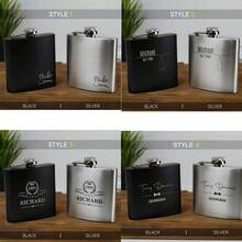 Customized Name Wine Pot,Personalized Wine Jug,Engraved Flask,Gift For Him,Engraved Men Gift,Groomsmen Gifts,Gift For Groom,Best Dad Gift,Wedding Party Favors,Birthday Gift,Back To School Gift,Christmas Gift - Black - View 6