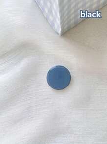 1pc Solid Color Expandable Mobile Phone Stand, Cute Transparent Phone Holder, Foldable Phone Stand With Transparent Base, Phone Accessories In Dopamine Colors Compatible With IPhone, Android Phone, Gift For Birthday, Family, Friends Push-Pull Phone Grip