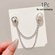 1/2/4/6 pièces Clips de chaîne magnétique pour jambe de pantalon, rallonge de pantalon réglable sans couper et support de revers, accessoires de manche anti-salissure unisexe