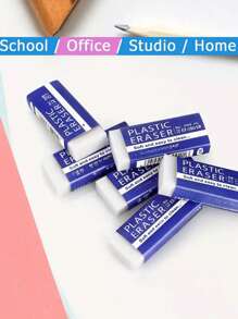 [Forniture scolastiche e per ufficio senza sforzo] Gomme morbide e senza sforzo in PVC: ideali per le forniture scolastiche e per ufficio - Grandi gomme bianche 2B per uso artistico, scolastico e per ufficio Back to School