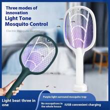 Electric Mosquito Swatter USB Household Electronic Mosquito Killer Rechargeable Mosquito Swatter Electric Shock Mosquito Killer Fly Swatter Mata Moscas Bug Zapper,500mAh