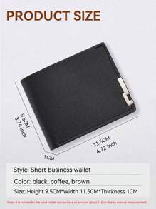XAXRE 1 Billetera multifuncional estilosa para hombres con soporte para tarjetas delgado - Diseño con borde de metal, ligera y portátil, perfecta para adolescentes/adultos, uso casual/deportivo/de viaje, regalos de graduación/cumpleaños