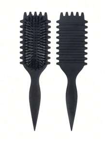 1pc/2pcs New Curling Brush, Brush Define Styling Brush For Curly Hair, Effortlessly Defined Curls, Waves & Coils, Reduces Frizz, Suitable For All Styles And All Women's Curling Hair
