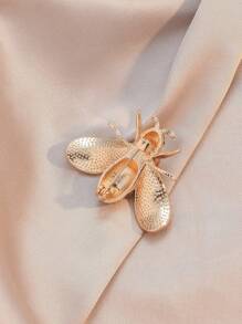 1 pieza Broche elegante de abeja para mujer, clip de chal con rhinestones de moda