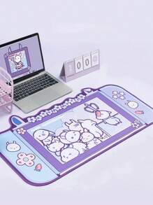GeekShare Tapis de souris multifonctionnel simple et pratique avec un design mignon de lapin animé