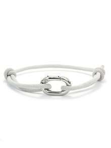 简约男士绳手链手工制作滑动可调节3毫米细绳手链LGBT手链休闲配饰露营