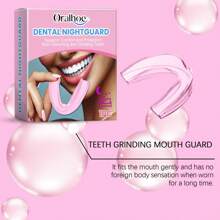1pc Pink Night Mouth Guard Teeth Grinding Protector, Anti-Clenching & Grinding To Protect Teeth