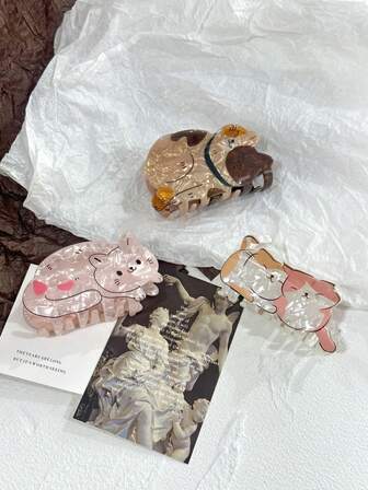 1 件可爱猫耳发夹，头发装饰发饰发爪爪夹发夹发夹发夹发夹发夹发夹