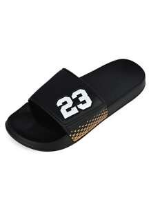 23 Thick Sole Slippers, Casual Home Wear Sandals For Teenagers, Summer Beach Non-Slip Flip Flops