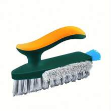 Heavy Duty Cleaning Brush 2 In 1 Gap And Floor Scrubber Plastic Bristles Ergonomic Handle Perfect For Bathroom Tiles Kitchen Sink Living Room Corners All Purpose Household Cleaning Tool