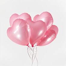 AFYPRTY 10pcs 18 Inch Heart Aluminum Foil Balloons Suitable For Festive Party Room Decoration Supplies Mother's Day Valentine's Day Outdoor Event Planning Decorations, Back To School Valentine Day - Multicolor - View 35