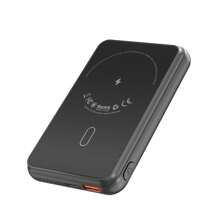 Batterie Externe sans Fil 10000 mAh 22,5W Petit Chargeur Portable Magnétique, Power Bank avec Support Charge Rapide USB-C Compatible pour Phone 15/14/13/12/Pro/Pro Max et Plus (Noir)
