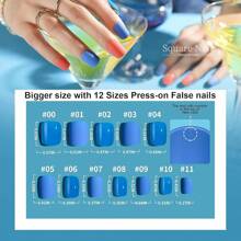 Teenitor 24Pack Short Press On Nails, 576Pcs Round Press On Nails, Matte And Glossy Short Fake Nails With Glue