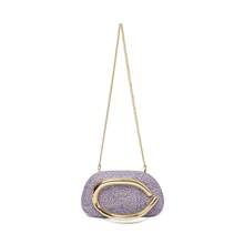 Retro Niche Multicolor Metal Handle Metal Box Square Bag For Wedding Party Events, Versatile Women Handbag Shoulder Crossbody Clutch Evening Bag - Purple - View 5