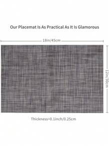 Placemats - Waterproof, Heat-Resistant, Non-Slip, Easy-To-Clean Table Pads For Coffee, Dining, And Household Decor - Solid Color, Room Decoration, Bowl Plate Mat, And Table Protector
