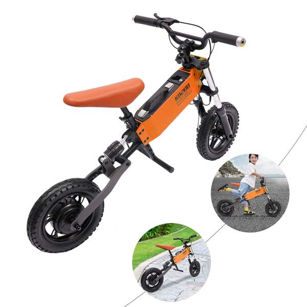24 V elektrisches Laufrad für Kinder, einstellbare Geschwindigkeit (6–15 mph), 12-Zoll-Reifen, sichere 3-Gang-Schaltung, ideal für Kinder ab 8 Jahren