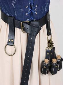 6PCS Medieval Alchemy Magic Potion Bottle Storage Nordic Style Cosplay Festival Props Atmosphere Dress Up Halloween