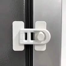 1pc Multi-Color Child Safety Protection Plastic Lock, Minimalist Baby Anti-Pinch Security Lock Suitable For Refrigerator, Cabinet, Drawer, Sliding Door & Window
