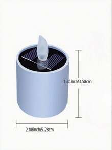 Solar Powered Candle Outdoor Waterproof, 6 LED Flameless Solar Tea Light Candles With Dusk To Dawn Sensors, Suitable For Window Exterior Lantern Porch Garden Courtyard Decoration