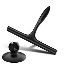 1pc Household Silicone Squeegee, All-Purpose Streak-Free Shower Squeegee For Glass Doors, Bathroom Windows, Bathroom Mirrors, Kitchen Mirror, Tiles, Shower Door And Car Windows, Handheld Glass Wiper, Easy Water Removal Scraper, Bathroom Cleaning Tool Back To School