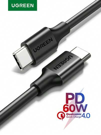 UGREEN UGREEN PD 60W Type C Cord Fast Charging Data Cable Compatible With MacBook Compatible With IPhone 15 16 Pro Max