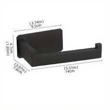 1pc Toilet Paper Holder For Bathroom, Self-Adhesive 304 Stainless Steel Roll Paper Holder, Paper Towel Holder, Punch Free Wall Mounted Toilet Paper Holder, Bathroom Roll Paper Holder Bathroom Accessories Bathroom Tools - one-size - View 9