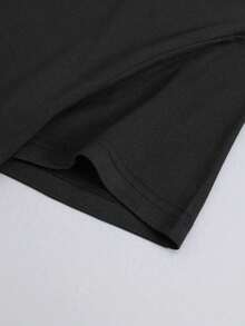 "Camiseta moderna de manga corta de algodón negro de 180 g para mujer: camiseta con cuello redondo y estampado gráfico atrevido 'Drunk Party Master', ropa informal elegante, perfecta para los amantes de las fiestas, corte extragrande ideal para mayor comodidad y moda con un diseño único de calavera y cerveza, top novedoso imprescindible para entusiastas del baile y buscadores de diversión de fin de semana" - Negro - Ver 7