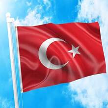 Turkey Flag, (Hand Waved Flag) Turkey Mini Flag, Holiday Event Flag Conference Room . Classroom . Garden . Holiday Grand Opening Bar Sports Club Decoration (Turkey)