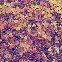Shiny Shell Under The Sea Iridescent Purple Confetti Size 7mm Nail Sequin For Art Wedding Decoration DIY Handmade Crafts - Multicolor - View 17