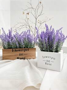 10pcs Artificial Lavender Flowers Bouquet, Purple Fake Plastic Lavender Flowers For Wedding Decor, Tabletop Centerpiece, DIY, Christmas, Spring Home Decor
