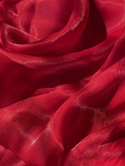 1 stuk wijnrode chiffon semi-transparante stof, voorgesneden doe-het-zelf naaimateriaal voor kleding, trouwjurken en feestdecoraties