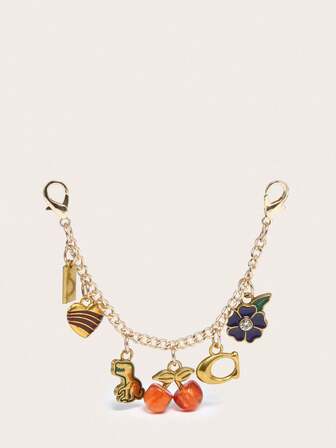 1pc Adjustable Cherry Blossom Decor Shoulder/Crossbody Bag Chain For Women Replacement Bag Strap Y2K