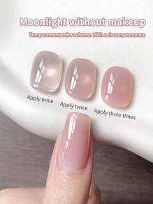 SHANGFEIYA 10ml Jelly Gel Nail Polish 6-Color Set Crystal Translucent Nail Art Vernis Semi Permanent Soak Off UV LED Naked Color Gel DIY For Nails