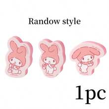 Sanrio 1/3pcs Novelty Cartoon Double-Sided Sponge Cleaning Pads, For Cleaning Dishes, Pots And Pans, Reusable Kitchen Cleaning Supplies, Random Styles