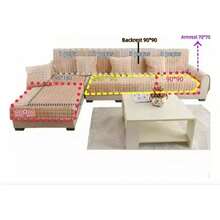 Cat Anti-Scratch Non-Slip Sofa Cover 180x230cm - 黑色 - 查看 5